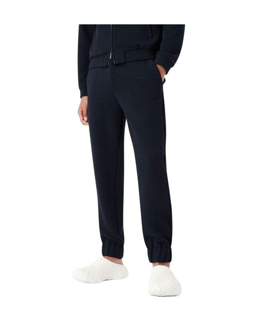 Emporio Armani Blue Jogger Trousers for men