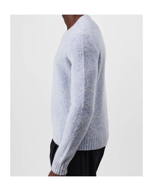 Prada Blue Thick Knit Sweater for men