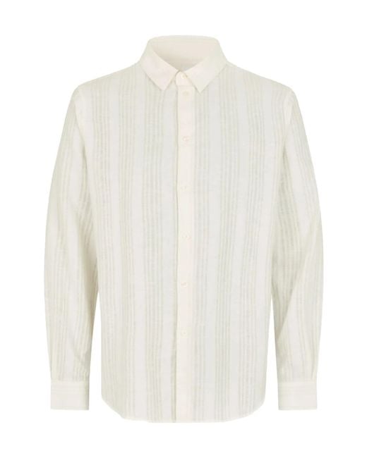 Samsøe & Samsøe White Long-Sleeved Shirt for men