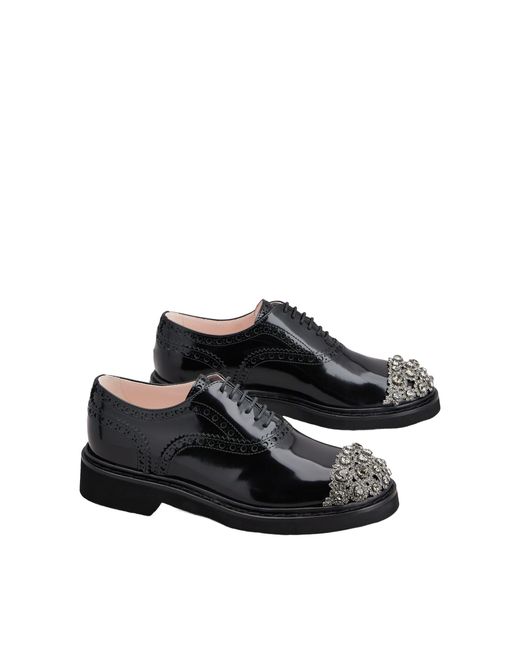 Roger Vivier Black Viv' Rangers Lace-Ups