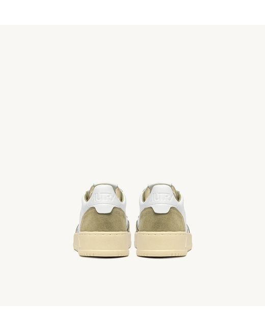 Autry Natural Medalist Panelled Leather Sneakers