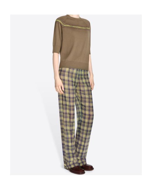 Dries Van Noten Gray Elasticated Pleated Pants