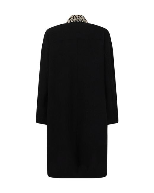 Rohe Black Button Detailed Long-Sleeved Coat