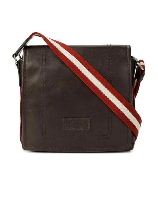 Bally Black Logo Shoulder Bag for men