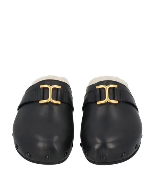 Chloé Black Mules And Clogs