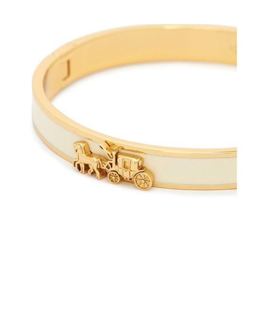 COACH Metallic Horse And Carriage Pattern Bracelet