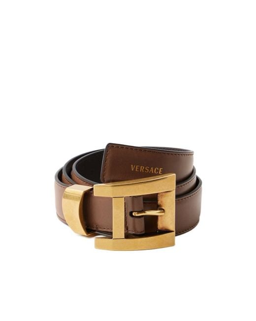 Versace Multicolor Rectangular-Buckle Belt