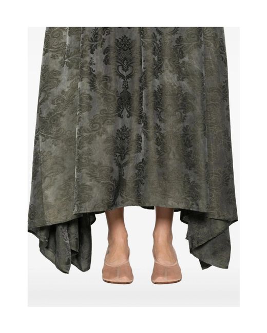 Uma Wang Gray Round Neck Dress