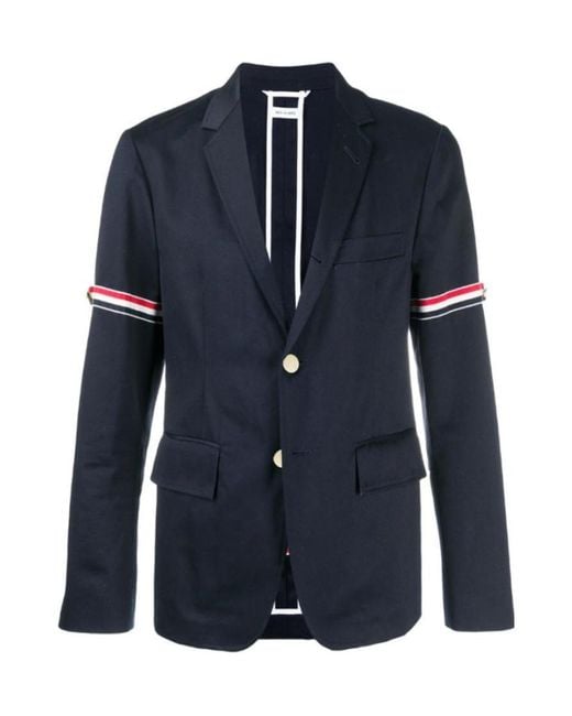 Thom Browne Blue Rwb Striped Blazer for men