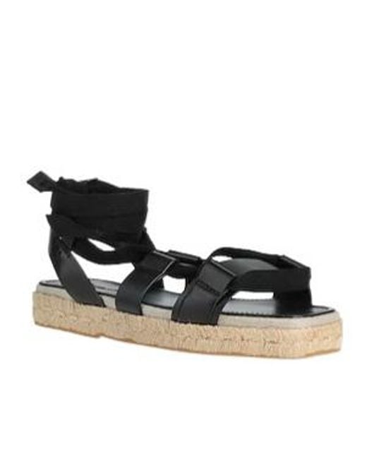 Max Mara Black Solid Colour Espadrilles