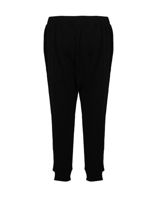 DSquared² Black Icon Logo Printed Tapered Pants for men