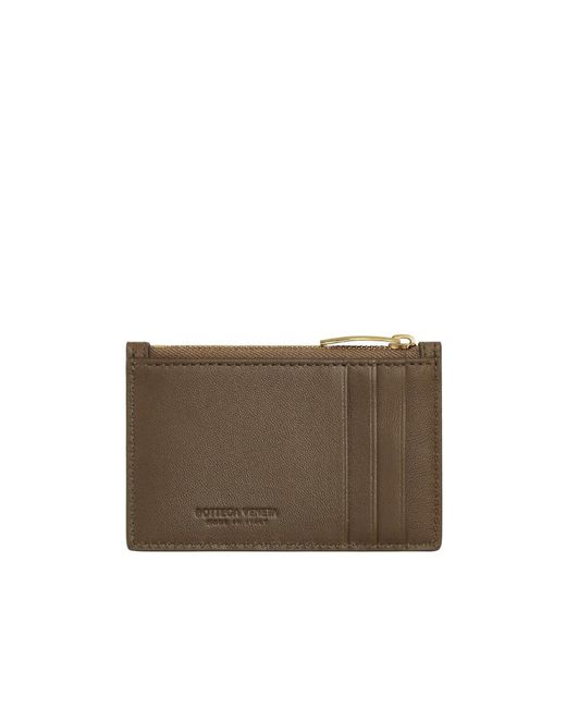 Bottega Veneta Brown Card Zipper Card Bag