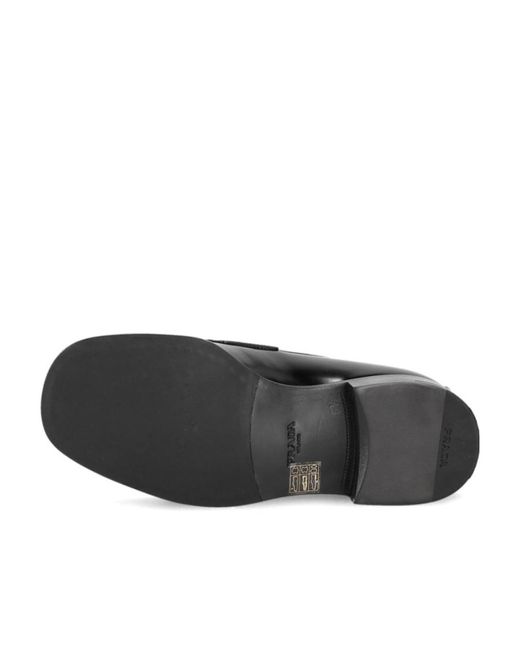 Prada Black Bright Logo Loafers for men