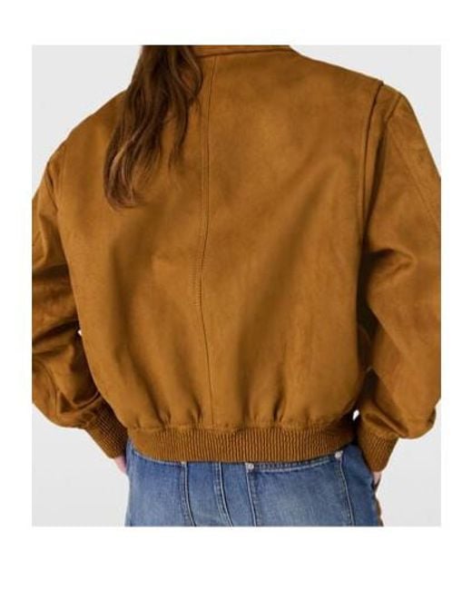 Stella McCartney Brown Boxy Collared Field Jacket