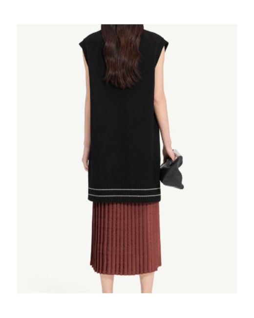 MM6 by Maison Margiela Black Knitted Dress