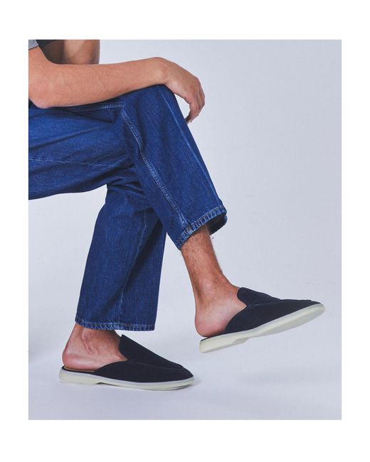 Scarosso Blue Lucrezia Slip-On Mules for men