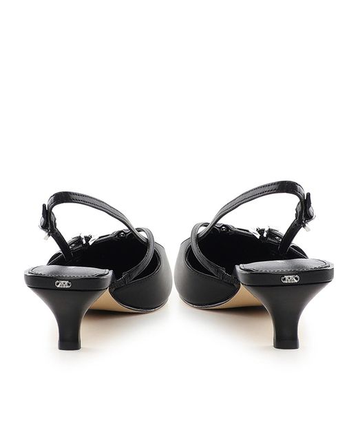 MICHAEL Michael Kors Black Pointed-Toe Slingback Pumps