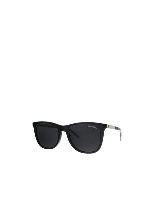 Montblanc Black Round Sunglasses for men