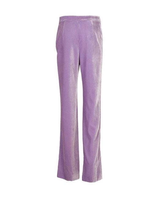Moschino Purple Straight-Leg Trousers
