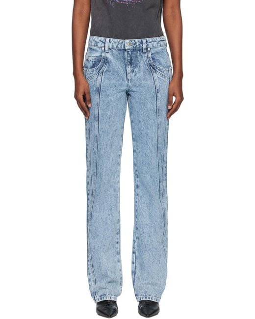 Isabel Marant Blue Isabel Marant Étoile Jaylis Straight Leg Jeans