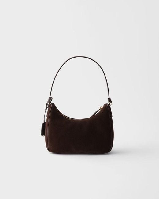 Prada Black Re-Edition 2005 Suede Mini-Bag