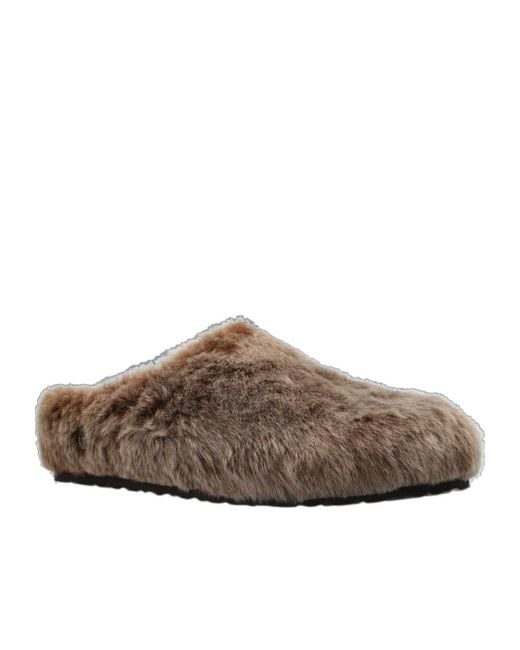 Birkenstock Brown Amsterdam Wrapped Shearling Os Slides