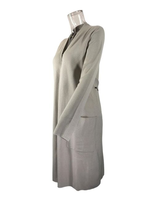 Max Mara Gray Long Style Sweater