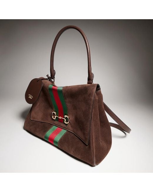 Gucci Brown Paparazzo Medium Top Handle Bag