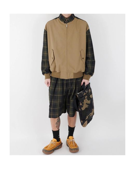 Comme des Garçons Black Checked Shorts for men