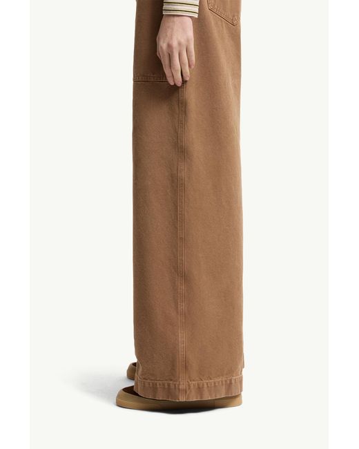 Moncler Brown Logo Detailed Straight-Leg Trousers