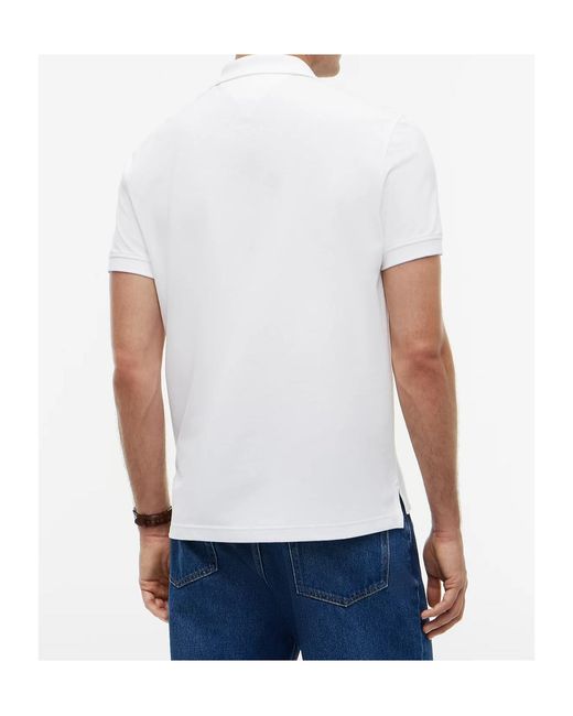 Tommy Hilfiger White Short-Sleeved Polo Shirt for men