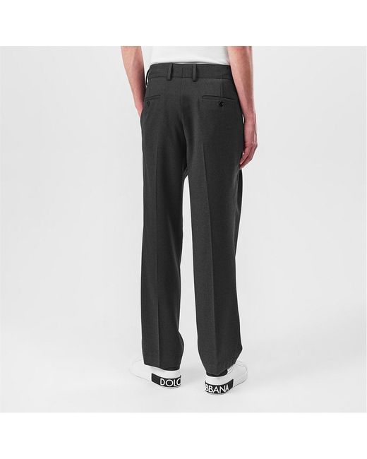 Dolce & Gabbana Black Tailored Trousers for men