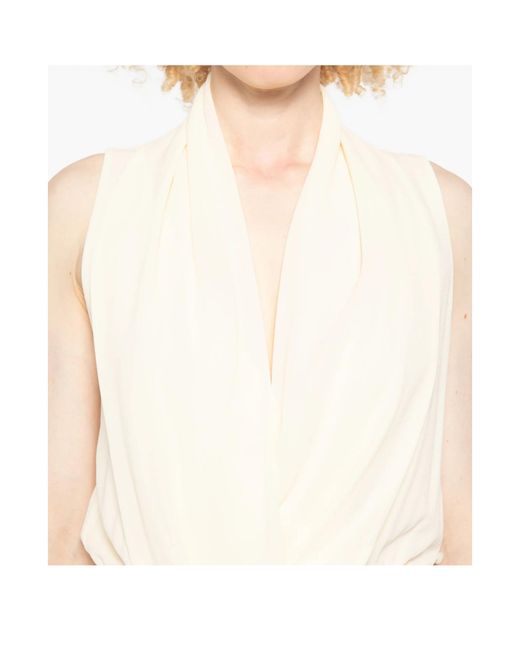 Patrizia Pepe White Sleeveless Dress