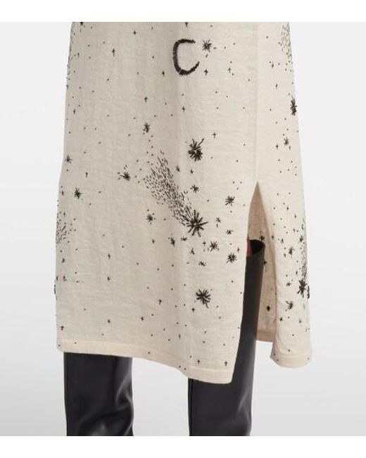 Altuzarra Natural Ellima Printed Wool And Silk Maxi Dress