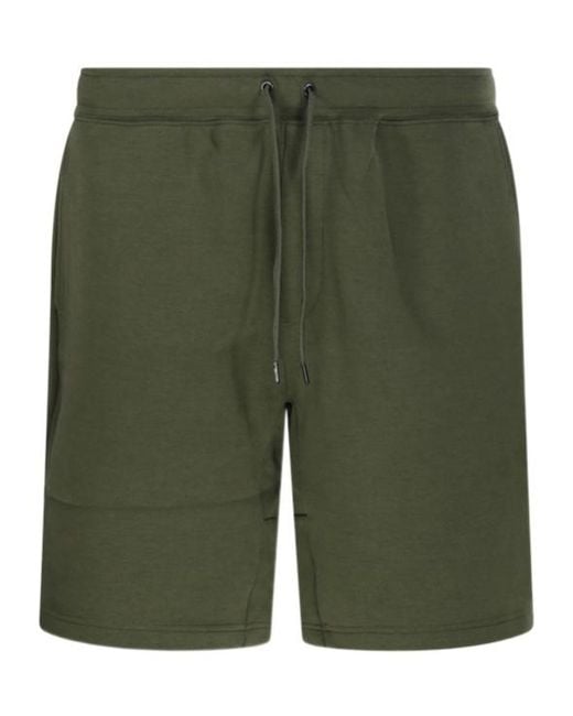 Ralph Lauren Green Drawstring Jersey Shorts for men