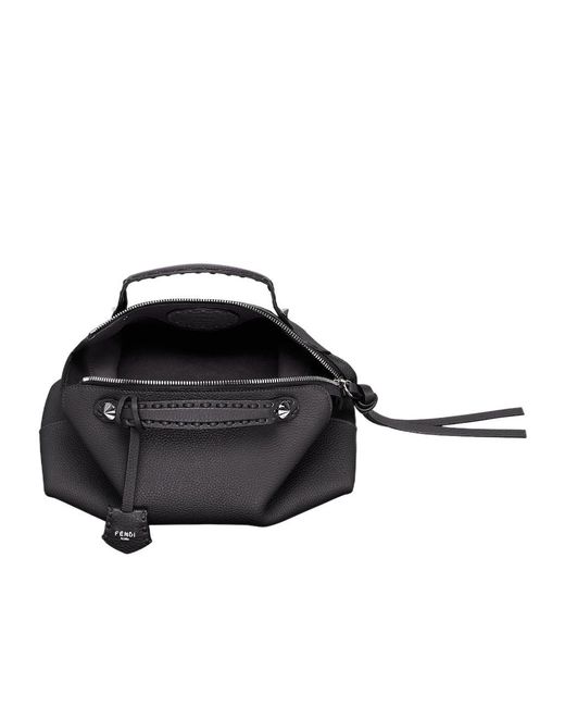 Fendi Black By The Way Selleria Medium Shoulder Bag