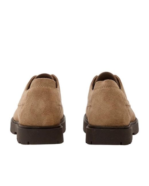 Birkenstock Brown Moc Toe Lace-Up Flat Shoes for men