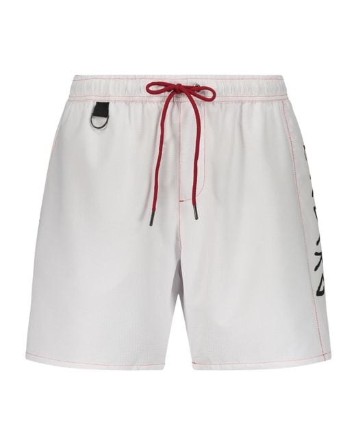 Iceberg Gray Logo Drawstring Swim Shorts for men