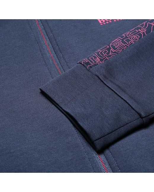 Boss Blue Logo Casual Jacket for men