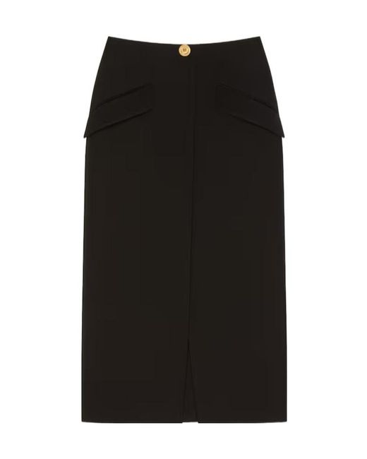 Givenchy Black Midi Skirt