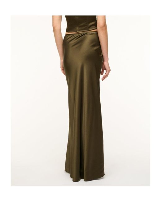 Staud Green Odin Maxi Skirt