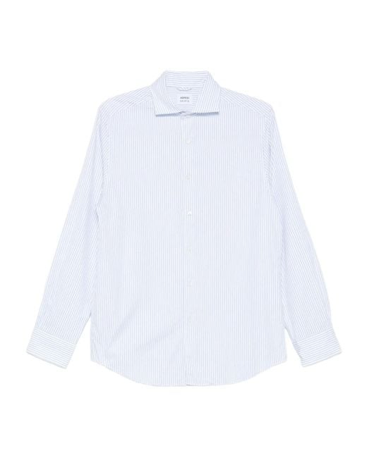 Aspesi White Striped Cotton Shirt for men