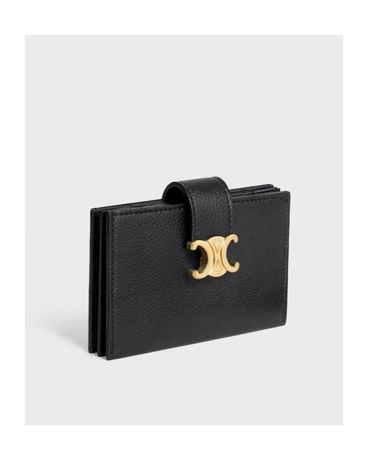 Céline Black Accordeon Card Holder Nino