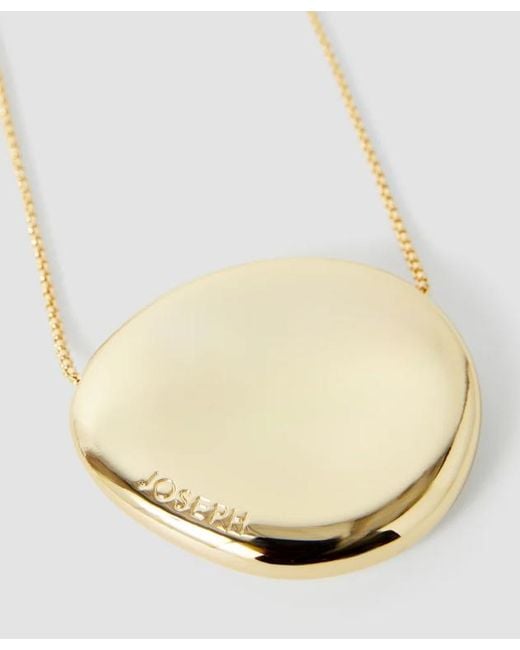 Joseph White Bean Pendant Necklace