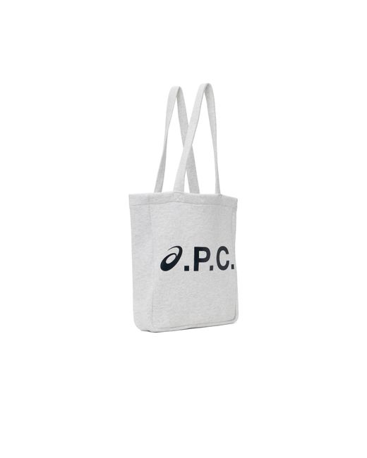 A.P.C. White X Asics Lou Top Handle Tote Bag