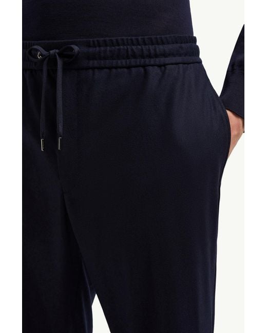 Moncler Blue Logo Patch Jogging Pants for men