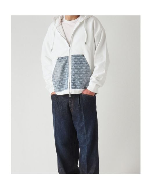 DSquared² Gray Relaxed Zip-Up Hoodie for men