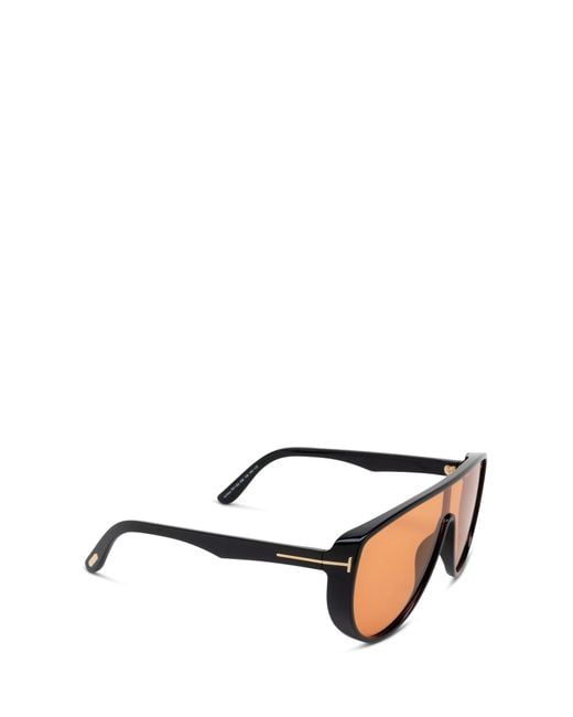 Tom Ford Black Eyewear Pilot Frame Sunglasses for men