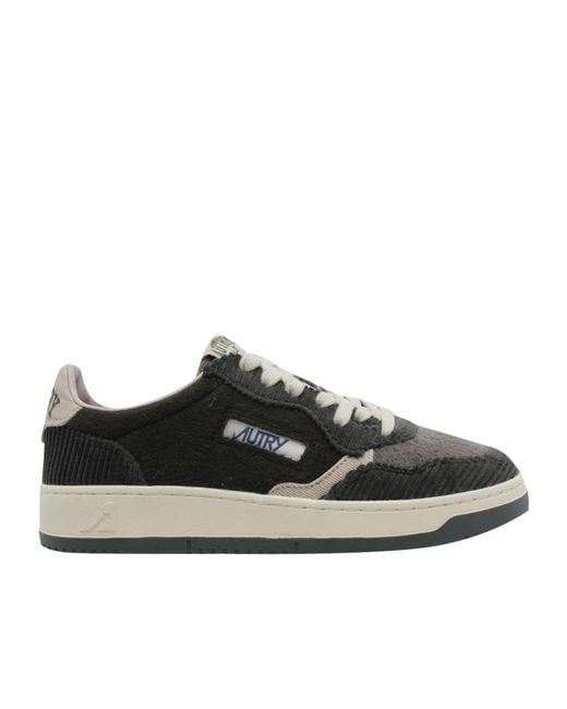 Autry Black Lace-Up Sneakers for men