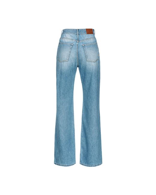 Pinko Blue Wanda Wide-Leg Jeans